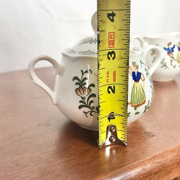 Provencial Designs By Nikko VTG French Country Dancers Creamer Sugar Bowl Set - Picture 9 of 11